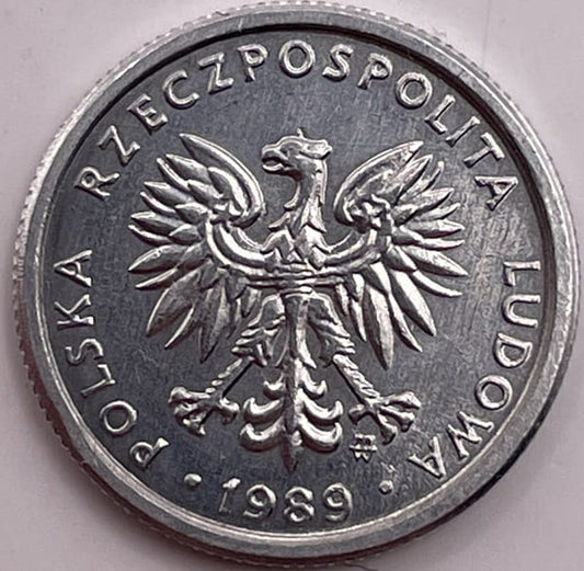 Moneta 1 złoty 1989 stan 1 mała