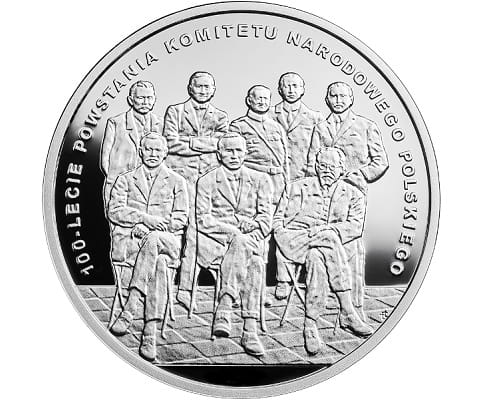 Moneta 10 zł  100-lecie Komitetu Narodowego Polskiego 2017