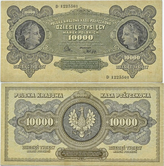Banknot 10000 marek polskich 1922