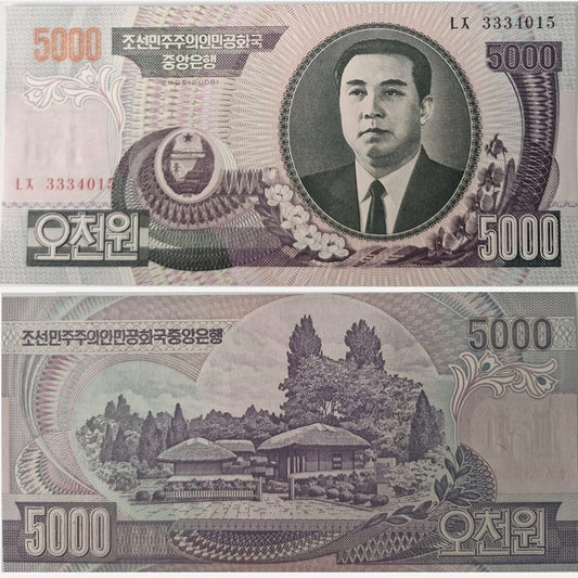 Korea Północna banknot  5000 Won 2006 UNC