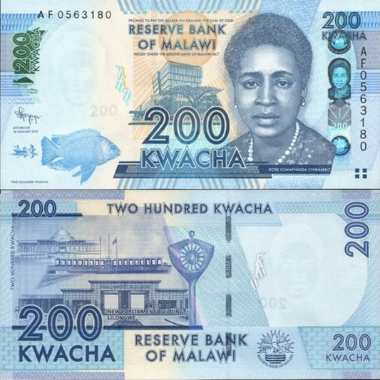 Malawi Banknot  200 Kwacha 2012