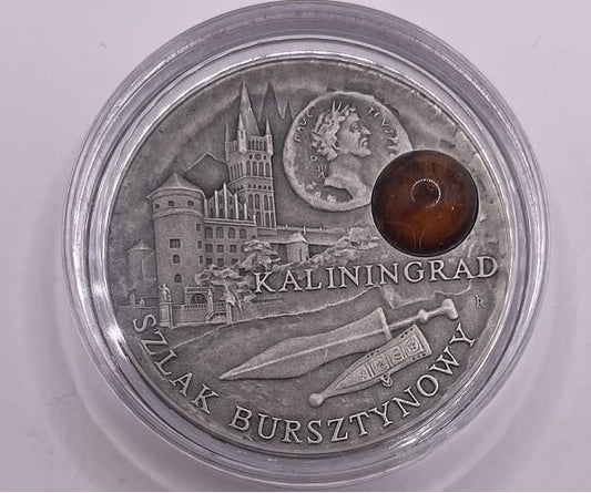 Moneta 1 dolar Szlak bursztynowy Kaliningrad 2008