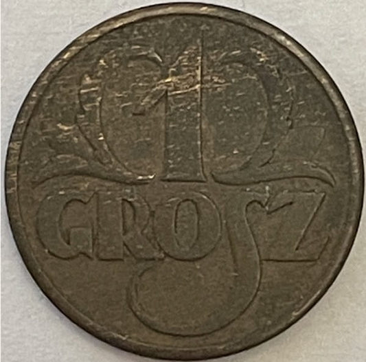 Moneta 1 grosz 1937 r.
