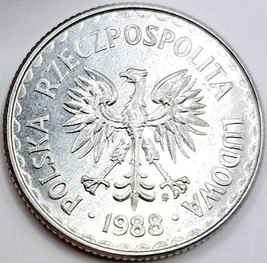 Moneta 1 złoty 1988 stan 1