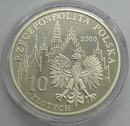 Moneta 10 zł 1000 lat Wrocławia 2000
