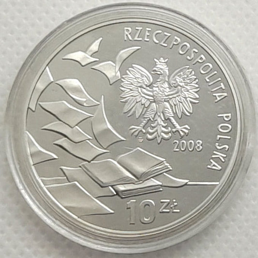 Moneta 10 zł 40. rocznica Marca '68 2008