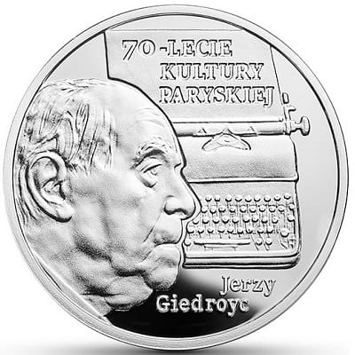 Moneta 10 zł 70-lecie Kultury Paryskiej  2017