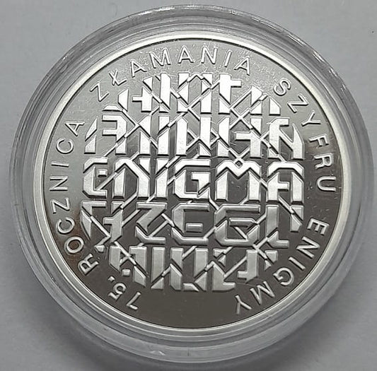 Moneta 10 zł 75 lat złamania szyfru Enigmy - Enigma 2007