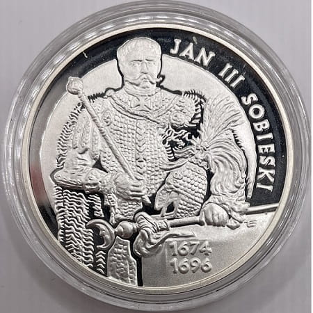 Moneta 10 zł Jan III Sobieski półpostać 2001 r.