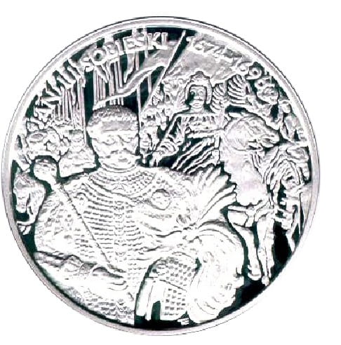 Moneta 10 zł Jan III Sobieski popiersie 2001 r.