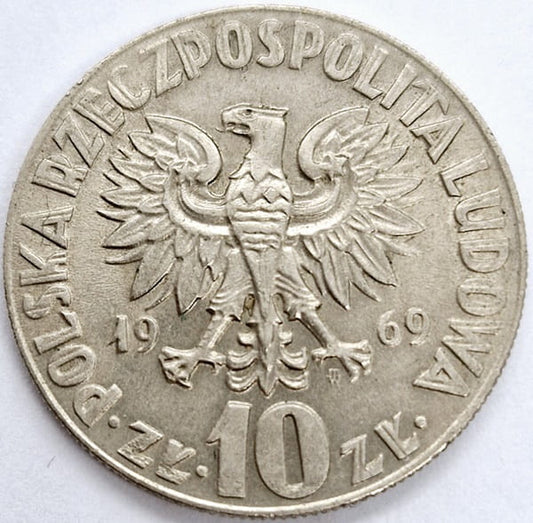 Moneta 10 zł Mikołaj Kopernik 1969 stan 3