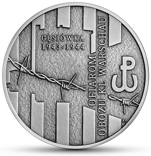 Moneta 10 zł Ofiarom obozu KL Warschau 2020 r.