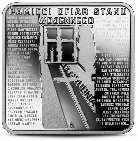 Moneta 10 zł  Pamięci Ofiar Stanu Wojennego 2021