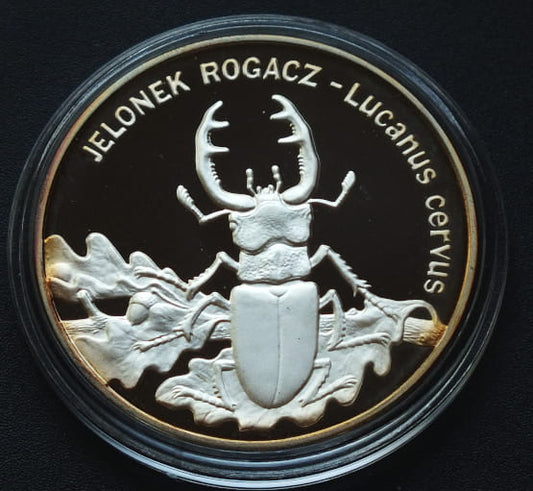 20 zł Jelonek rogacz (łac. Lucanus cervus)