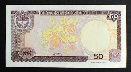 50 Pesos Oro - Kolumbia 1986 r.