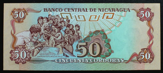 50 Cordobas - Nikaragua 1985 r.