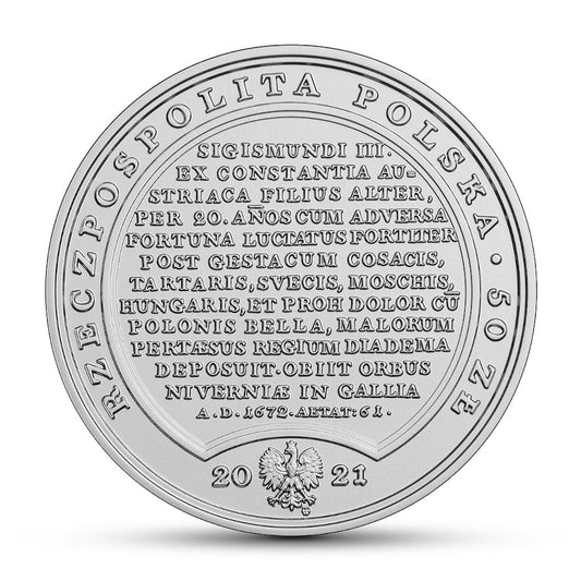 50 zł Skarby Stanisława Augusta – Jan Kazimierz Waza