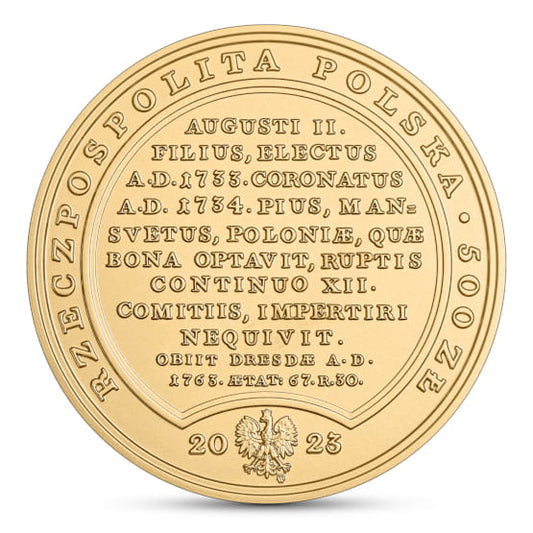 500 zł Skarby Stanisława Augusta – August III Sas